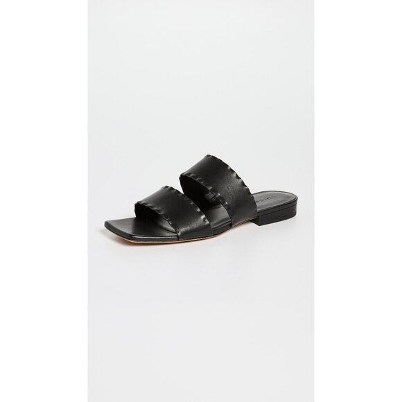 VINCE Zofi Mafalda Slide Sandal Shoe Leather 8.5 Black - Picture 6 of 15